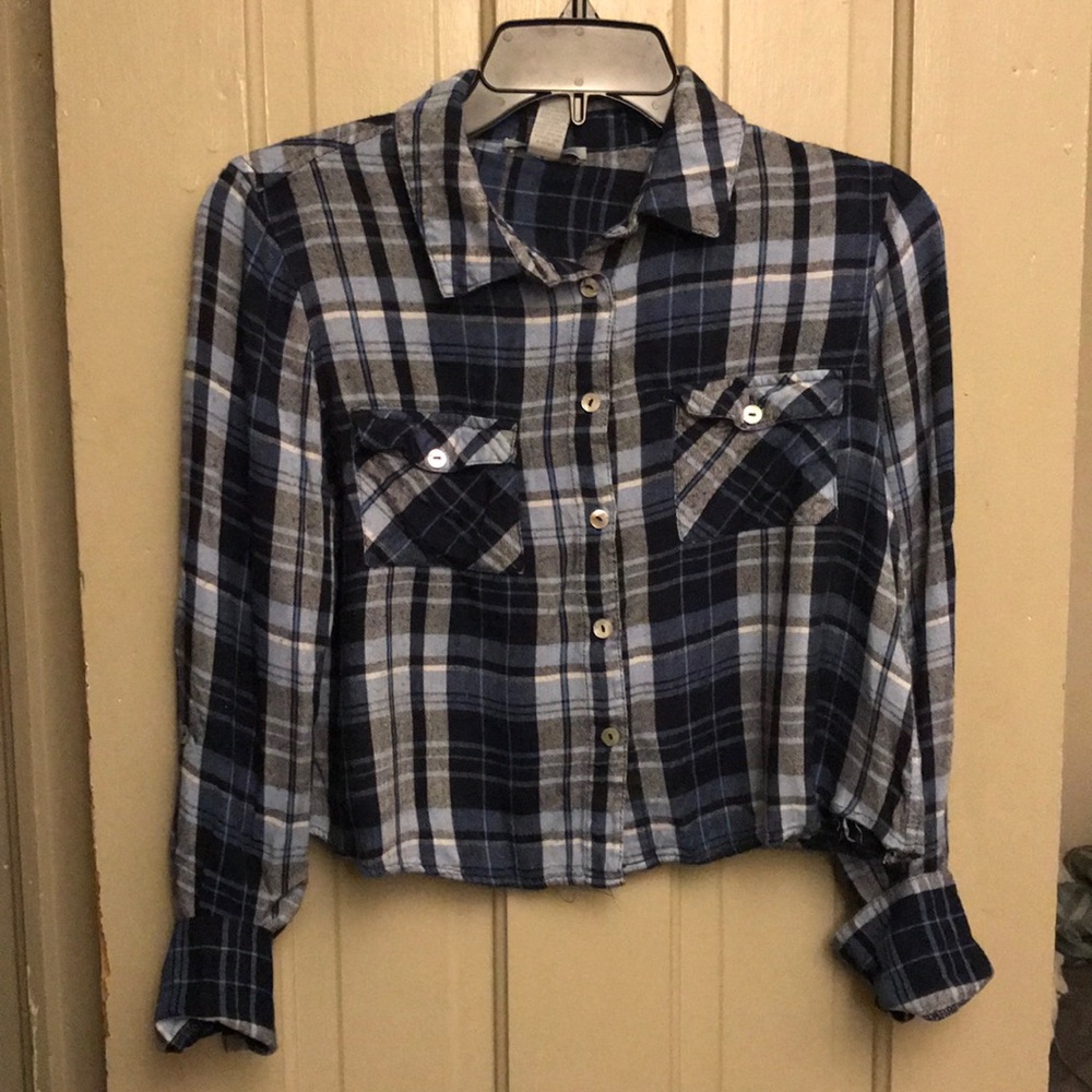 🌼 3 for 15$🌼 Cropped flannel